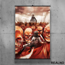 Levitating - Attack On Titan - AOT - Poster sa nosačem