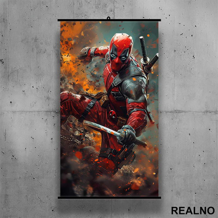 Colors - Deadpool - Poster sa nosačem