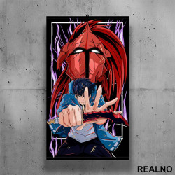 Sung Jin-Woo Red - Solo Leveling - Poster sa nosačem Sung Jin-Woo Red - Solo Leveling - Poster sa nosačem