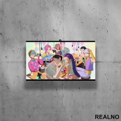 Dinner - Huntrix - Saja Boys - Kpop Demon Hunters - Poster sa nosačem