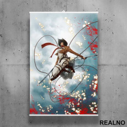 Mikasa - Jump - Attack on Titan - AOT - Poster sa nosačem