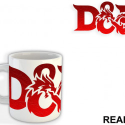 Red Logo - Spitting Fire - D&D - Dungeons And Dragons - Šolja
