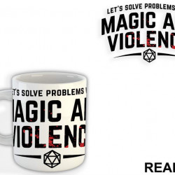 Let's Solve Problems With Magic And Violence - D&D - Dungeons And Dragons - Šolja