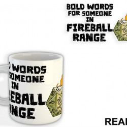 Bold Words For Someone In Fireball Range - D&D - Dungeons And Dragons - Šolja
