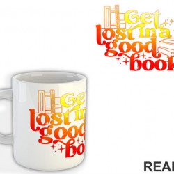 Get Lost In A Good Book - Yellow And Orange - Colors - Books - Čitanje - Knjige - Šolja