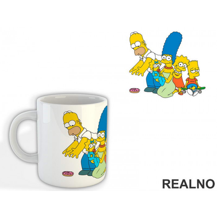Svi zajedno - Family - The Simpsons - Simpsonovi - Šolja