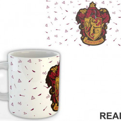 Gryffindor Logo With Background Symbols - Harry Potter - Šolja
