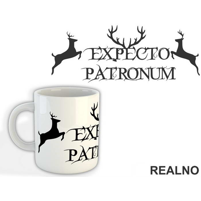 Expecto Patronum With Antlers - Harry Potter - Šolja