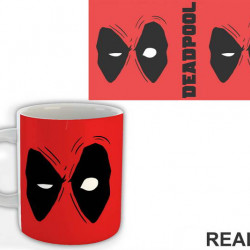 Eyes And Red Background - Deadpool - Šolja