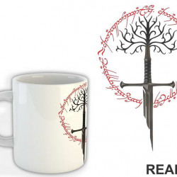 Sword Of The King, The White Tree Of Gondor And Ring Of Power - Lord Of The Rings - LOTR - Šolja Sword Of The King, The White Tree Of Gondor And Ring Of Power - Lord Of The Rings - LOTR - Šolja