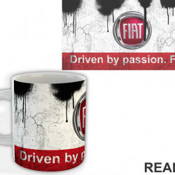 Fiat - Red - Auto - Car - Šolja