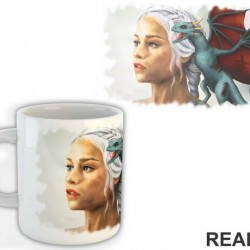 Khaleesi And The Dragon - House Targaryen - Game Of Thrones - GOT - Šolja