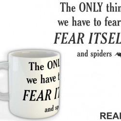 The Only Thing We Have To Fear Is Fear Itself And Spiders - Humor - Šolja