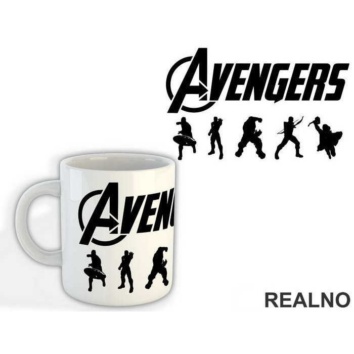 Logo - Avengers - Šolja