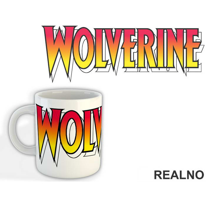 Text Logo - Wolverine - Šolja