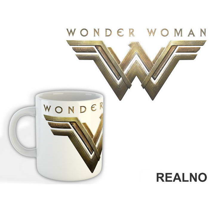 Gold Logo - Wonder Woman - Šolja