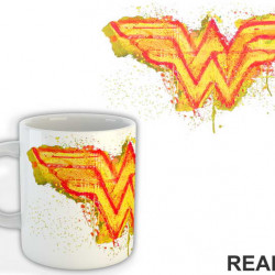 Logo Color Dots Splash - Wonder Woman - Šolja