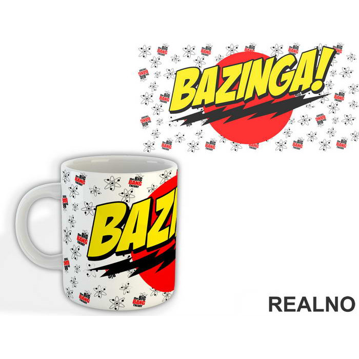 Bazinga - The Big Bang Theory - TBBT - Šolja