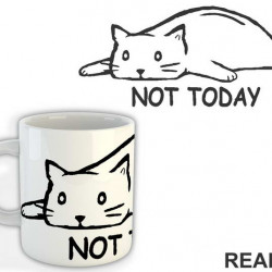 Not Today Cat - Mačke - Šolja