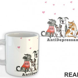 AntiDepressants - Dog - Pas - Šolja