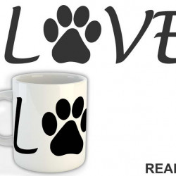 Love Paw - Cat - Mačke - Dog - Pas - Šolja