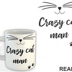 Crazy Cat Man - Mačke - Šolja
