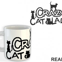 Crazy Cat Lady Cats - Mačke - Šolja
