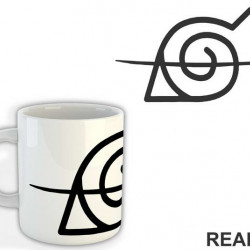 Hidden Leaf Symbol Crossed - Naruto - Šolja