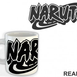 Black and White Logo - Naruto - Šolja
