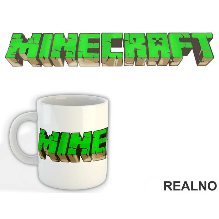 Grass Logo - Minecraft - Šolja