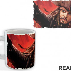 Captain Jack Red Portrait - Pirates of the Caribbean - Šolja