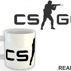 CS Go Logo With Sniper - Counter Strike - CS - Šolja CS Go Logo With Sniper - Counter Strike - CS - Šolja