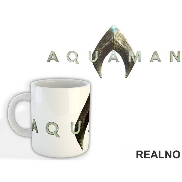 Logo - Aquaman - Šolja