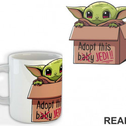 Adopt This Jedi - Baby Yoda - Mandalorian - Star Wars - Šolja Adopt This Jedi - Baby Yoda - Mandalorian - Star Wars - Šolja