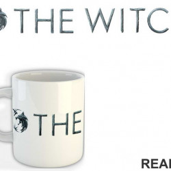 Wolf And Text Logo - The Witcher - Šolja