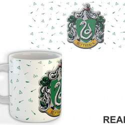 Slytherin Logo With Background Symbols - Harry Potter - Šolja