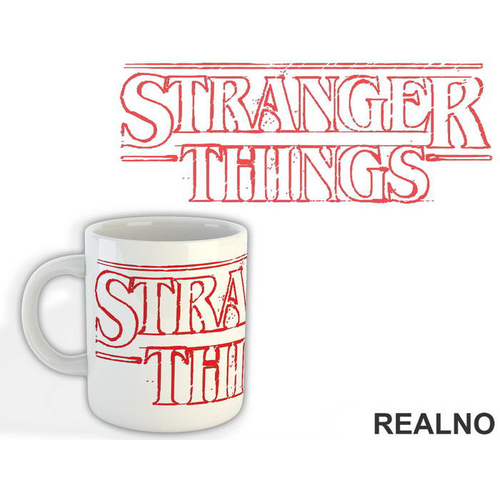 Red Logo - Stranger Things - Šolja