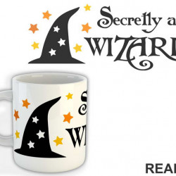 Secretly A Wizard - Humor - Šolja