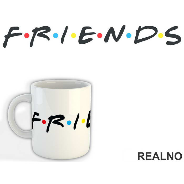 Logo - Friends - Prijatelji - Šolja