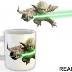 Yoda And Lightsaber - Star Wars - Šolja