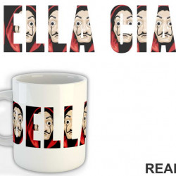 Bella Ciao Double Exposure - La Casa de Papel - Money Heist - Šolja