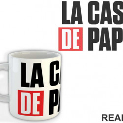 Logo Text - La Casa de Papel - Money Heist - Šolja