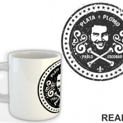 Plata O Plamo Pablo Escobar In A Circle - Narcos - Šolja