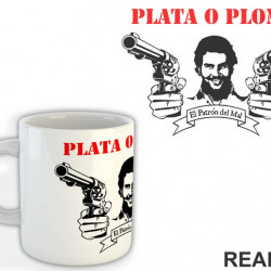 Plata O Plomo Pablo Escobar With Guns - Narcos - Šolja