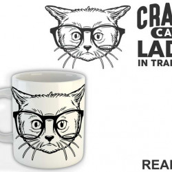 Crazy Cat Lady In Training - Mačke - Cat - Šolja