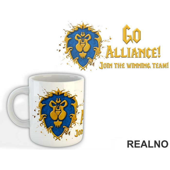 Go Alliance! - World Of Warcraft - WOW - Šolja