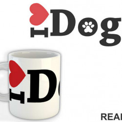 I LOVE Dogs - Pas - Dog - Šolja
