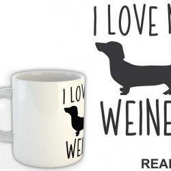 I Love My Weiner - Pas - Dog - Šolja