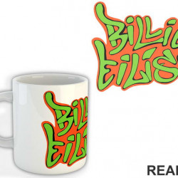 Billie Eilish Green Text - Muzika - Šolja