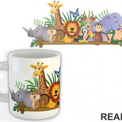 Cute Exotic Animals - Životinje - Šolja